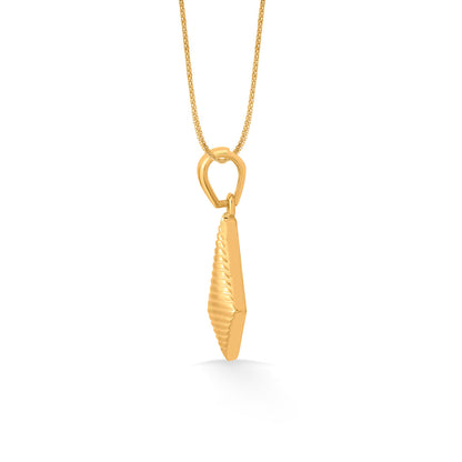 Gilded Rhombus Gold Pendant