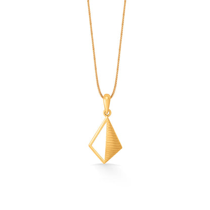 Gilded Rhombus Gold Pendant