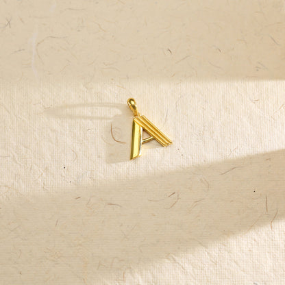 Aspire A Alphabet  Gold Pendant