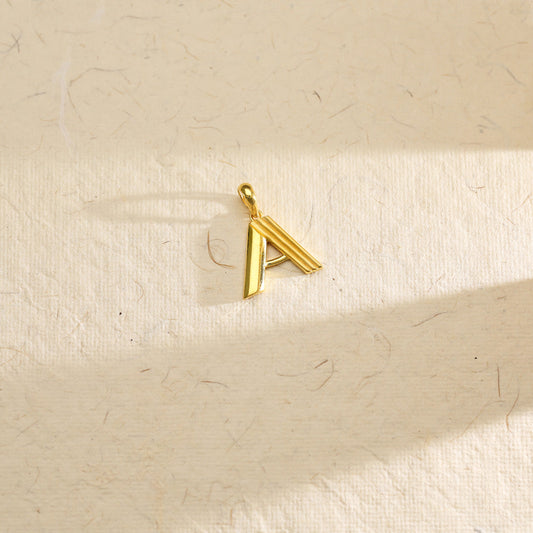 Aspire A Alphabet  Gold Pendant