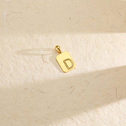 Dazzle D Alphabet Gold Pendant