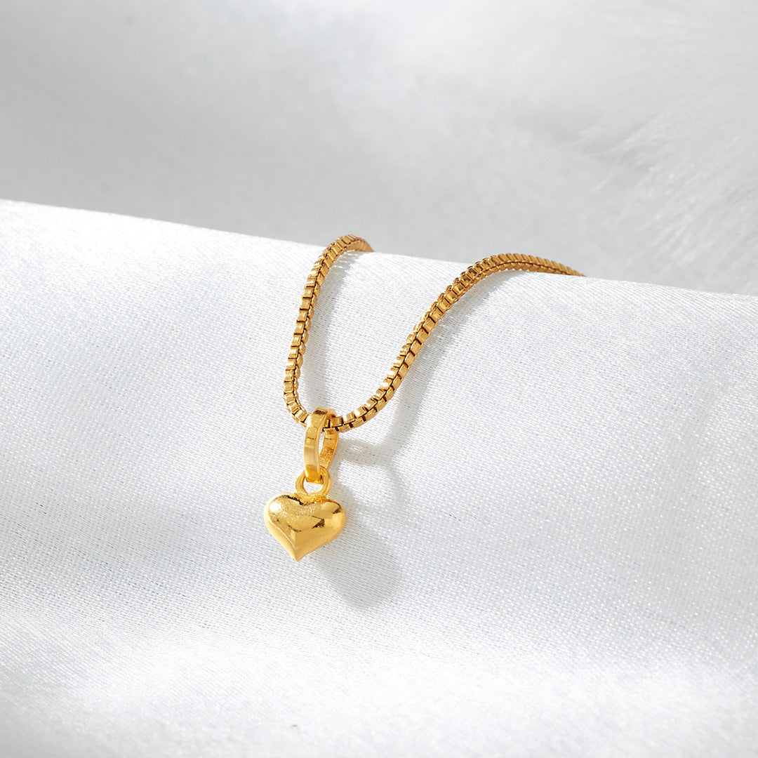 Cherished Love Heart Gold Pendant