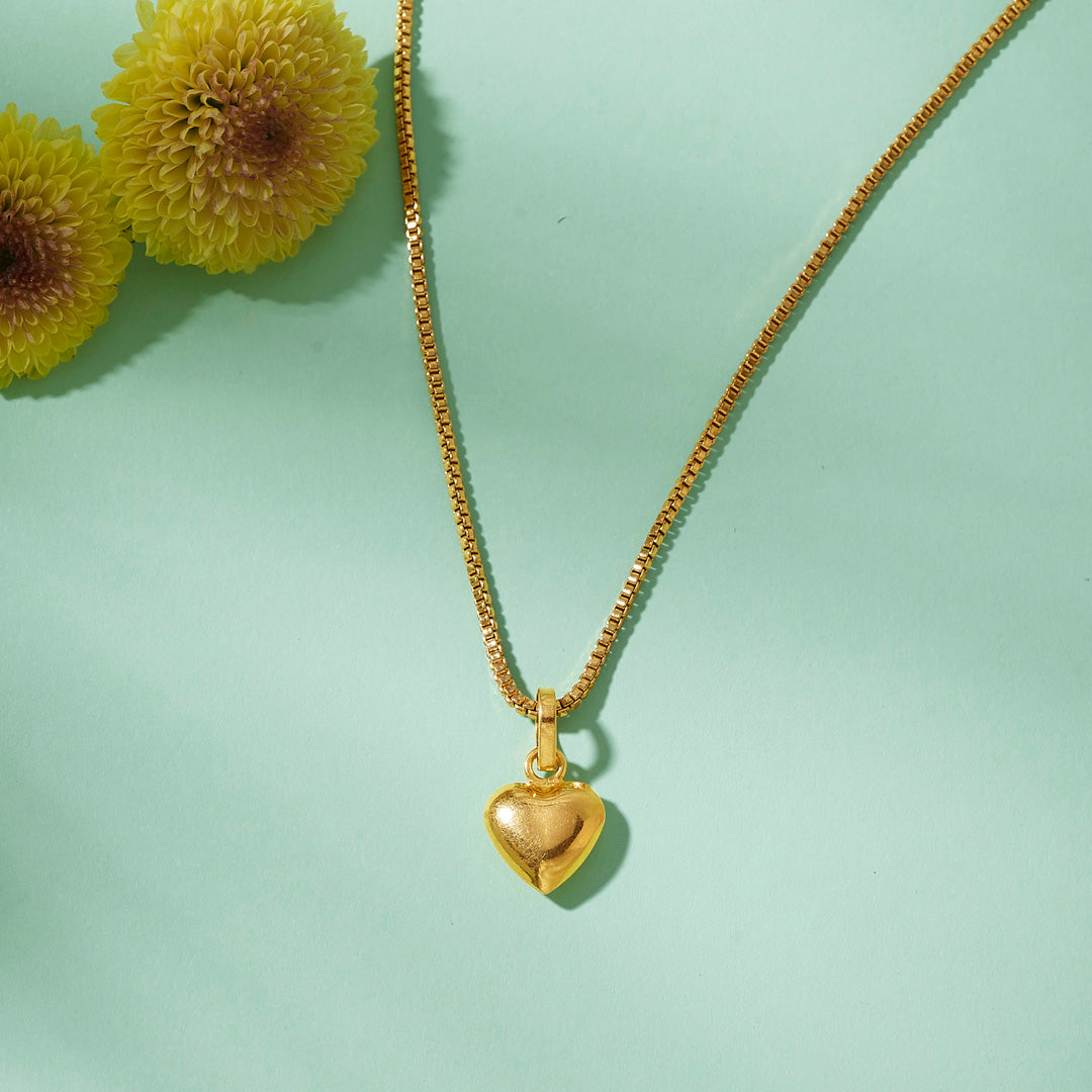 Beloved Aura Heart Gold Pendant