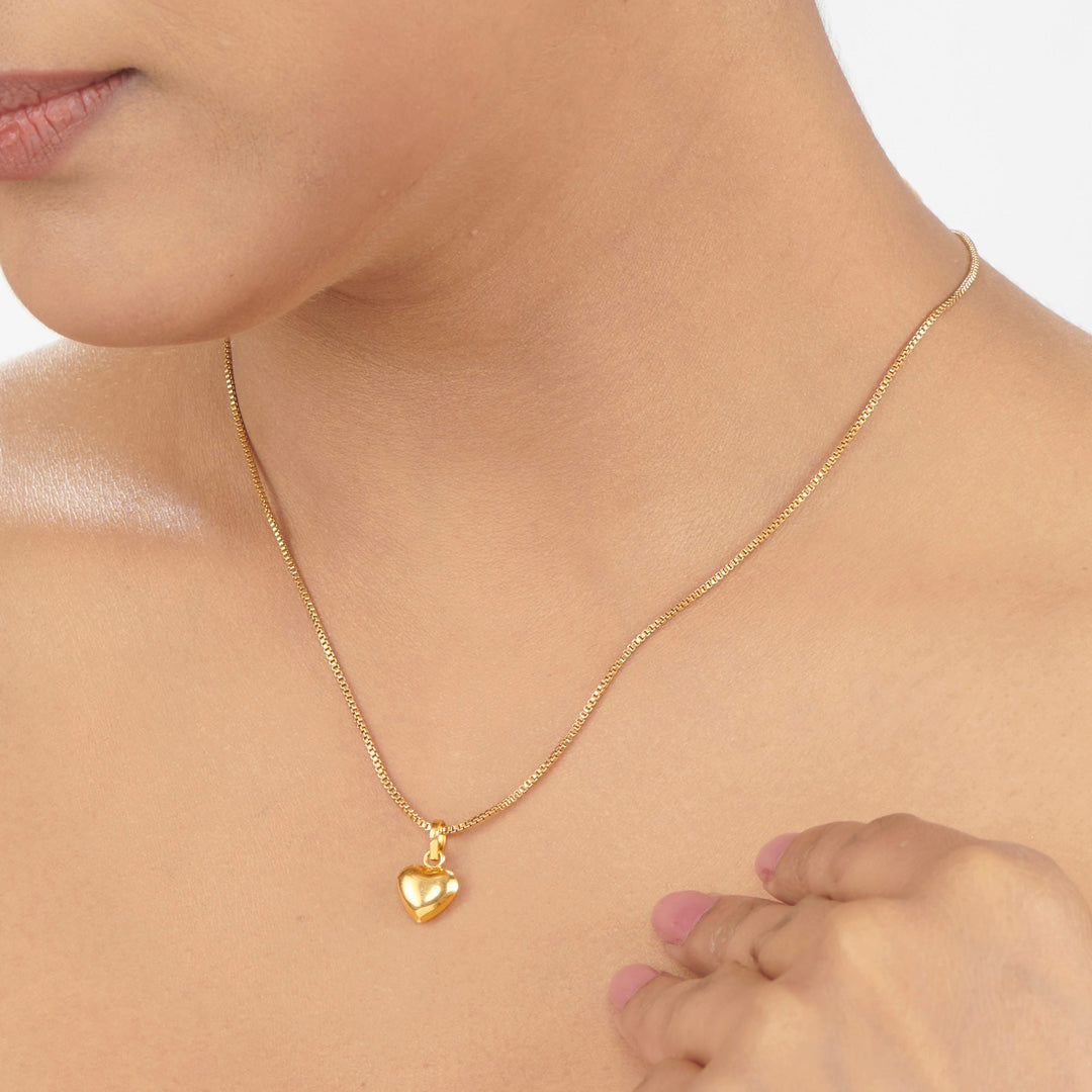 Beloved Aura Heart Gold Pendant