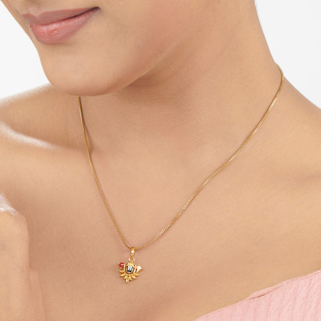 Balaji Religious Gold Pendant