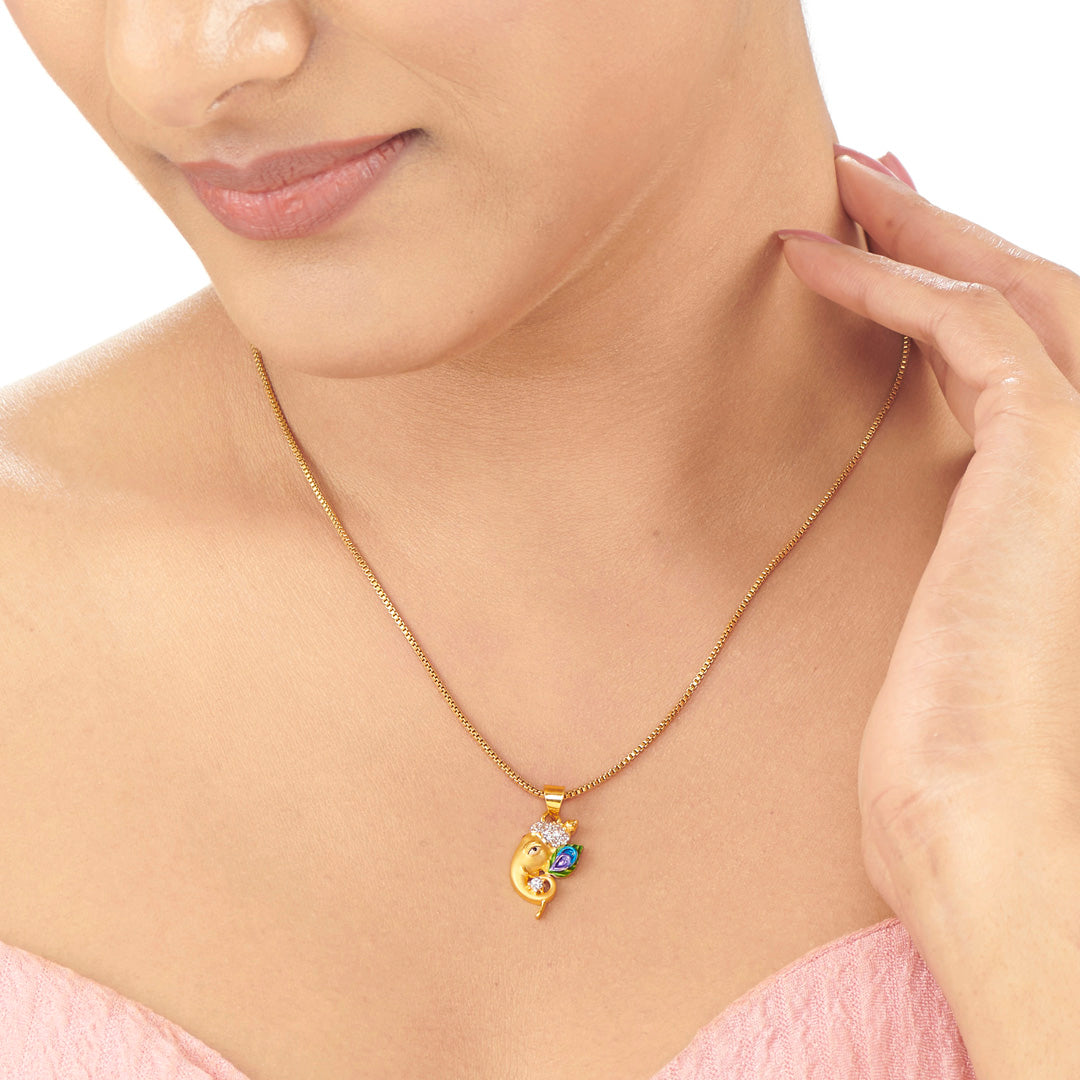 Ganesh Majesty Religious Gold Pendant