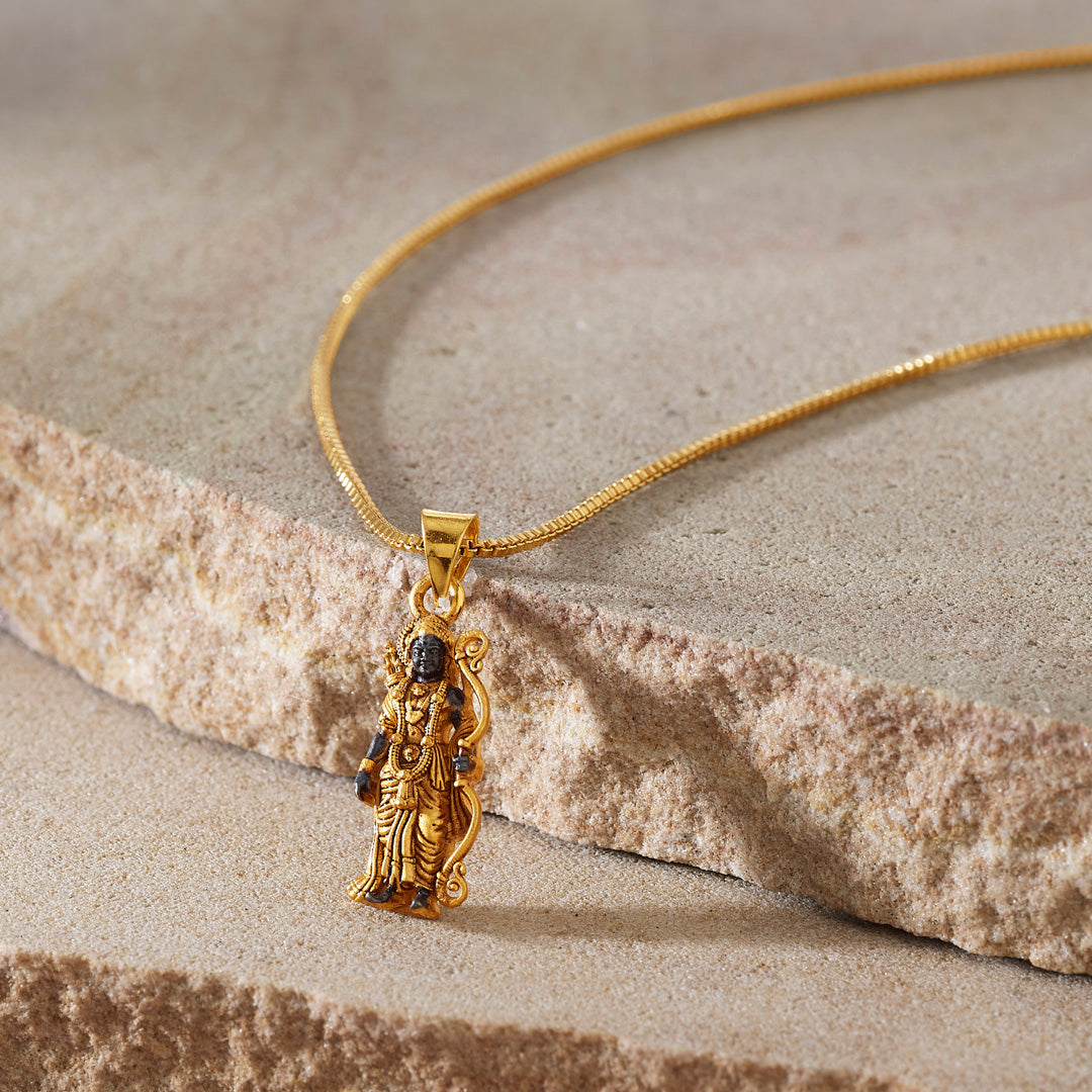 Purushottam Ram Religious Gold Pendant