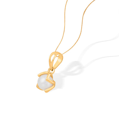 Sun-kissed Pearl Gold Pendant Set