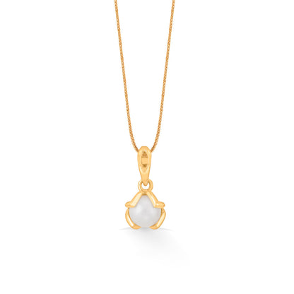 Sun-kissed Pearl Gold Pendant Set