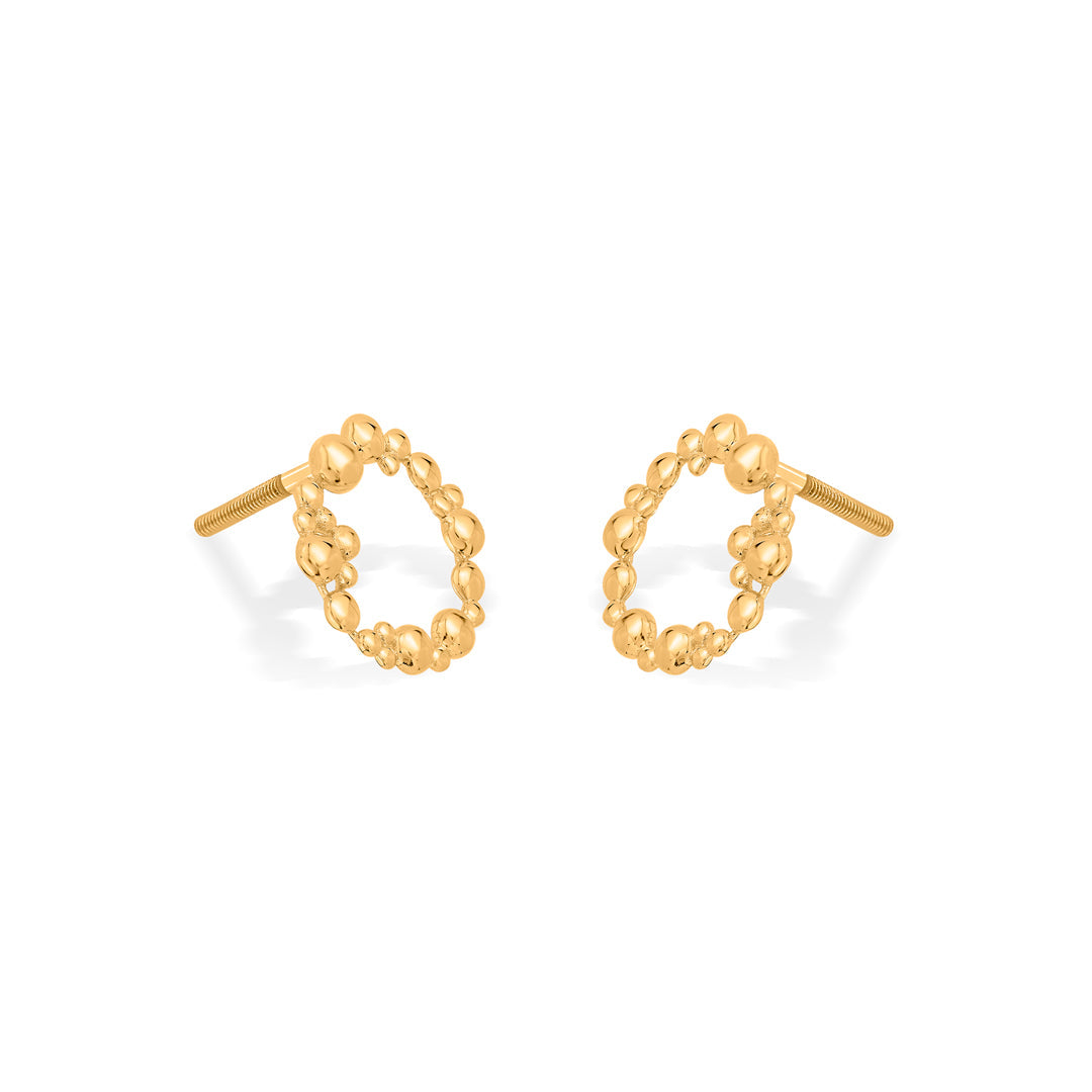 beaded crown gold pendant set