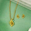 Forest Flame Gold Pendant Set