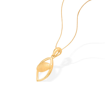 Radiant Cradle Gold Pendant Set