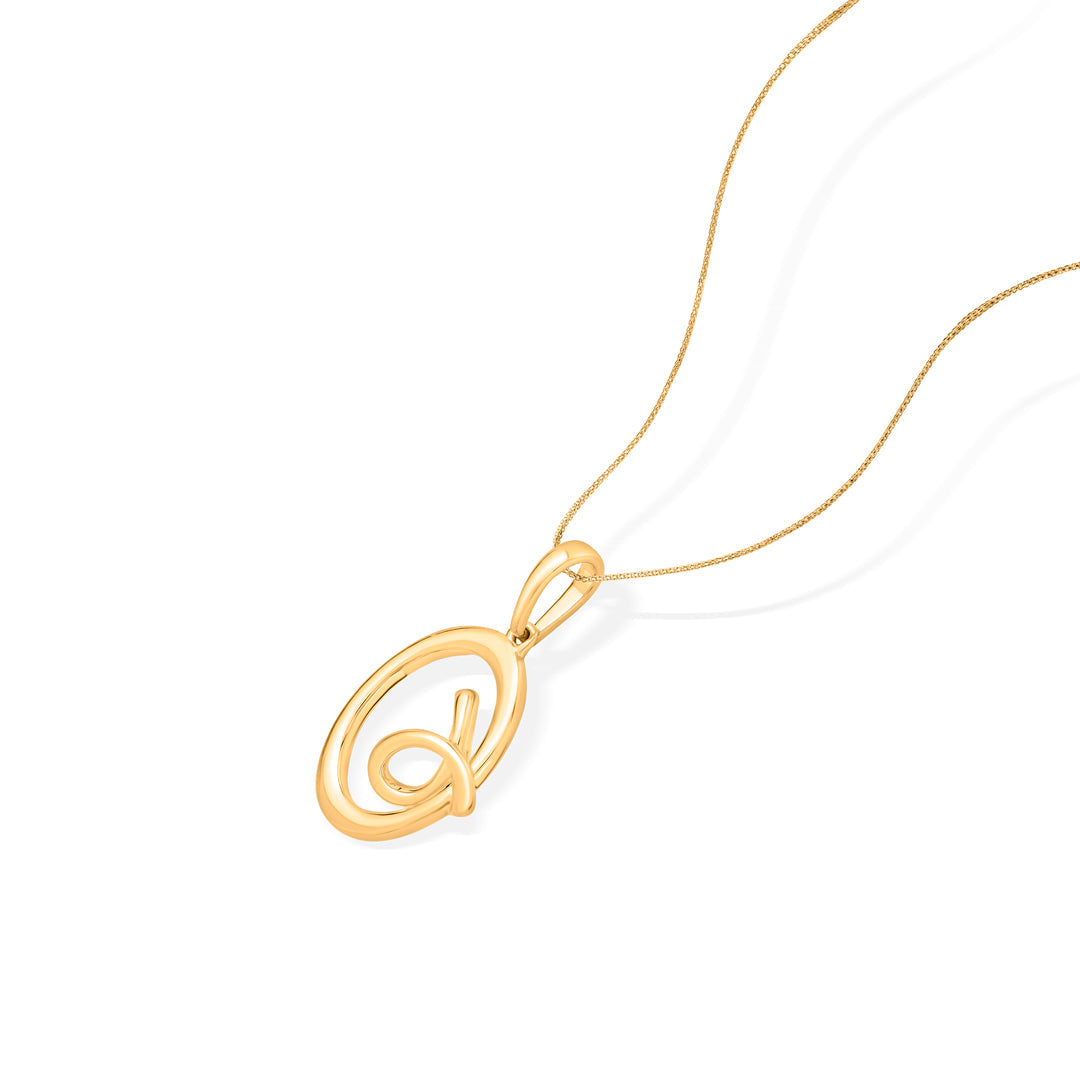 golden knot gold pendant set