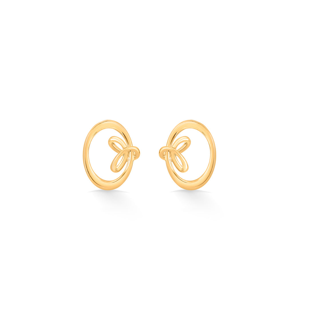 golden knot gold pendant set