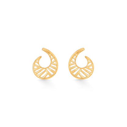 Sunwave Twist Gold Pendant Set