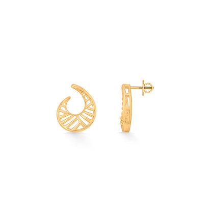 Sunwave Twist Gold Pendant Set