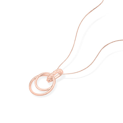 Orbit Embrace Gold Pendant Set