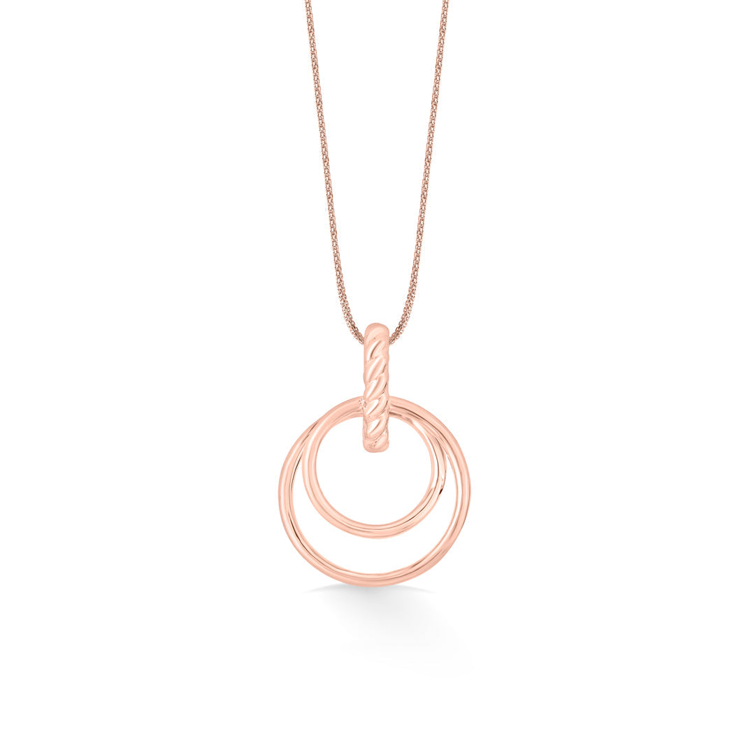 orbit embrace gold pendant set
