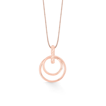 Orbit Embrace Gold Pendant Set