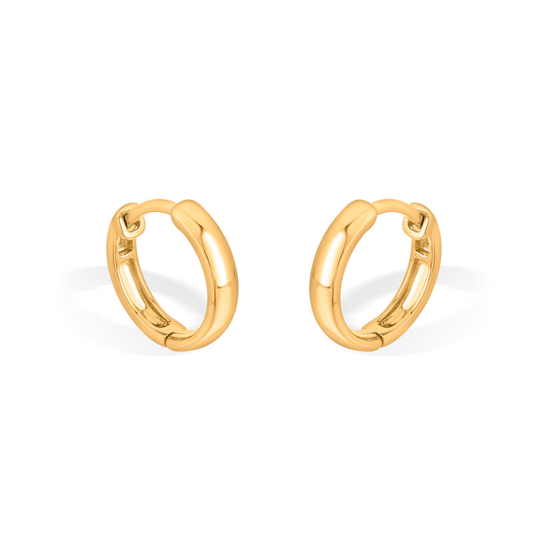 majestic arc hoop & huggie gold earring