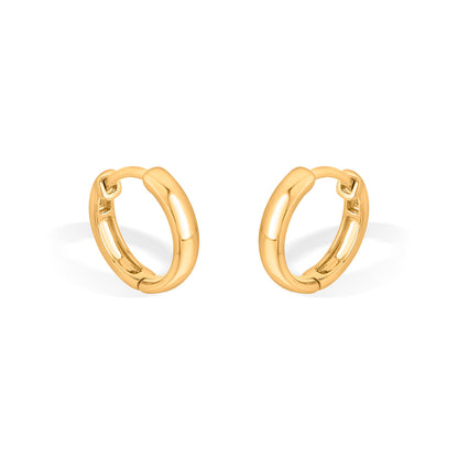 Majestic Arc Hoop & Huggie Gold Earring