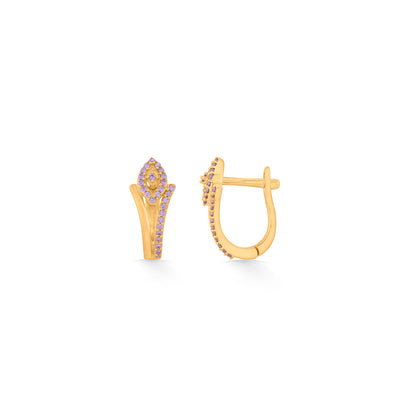 Crown Light Hoops & Huggies Gold Earring