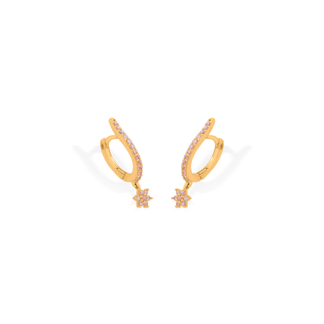 starlit spark hoop & huggie gold earring