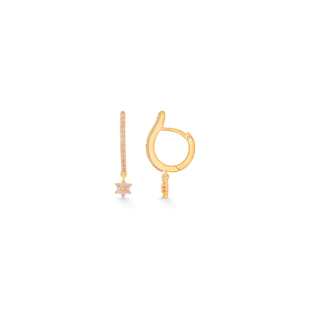 starlit spark hoop & huggie gold earring
