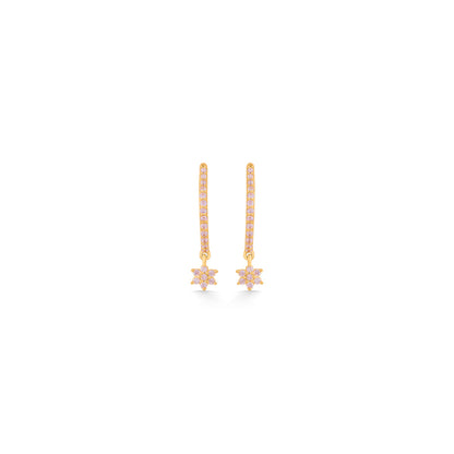Starlit Spark Hoop & Huggie Gold Earring