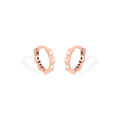 Blush Bolt Hoops & Huggies Gold Earring