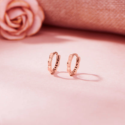 Blush Bolt Hoops & Huggies Gold Earring
