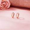 Blush Bolt Hoops & Huggies Gold Earring