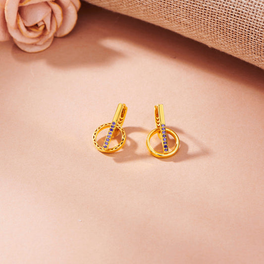 Galaxy Alignment Hoop & Huggie Gold Earring