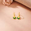 Emerald Meadow Hoop & Huggie Gold Earring