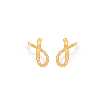 River Loop Hoop & Huggie Gold Earring
