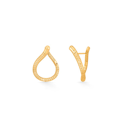 River Loop Hoop & Huggie Gold Earring