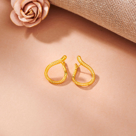River Loop Hoop & Huggie Gold Earring