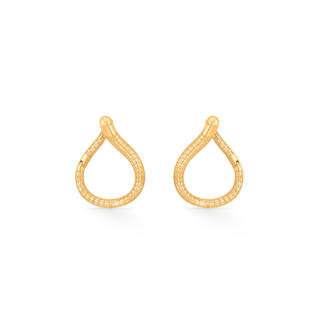river loop hoop & huggie gold earring