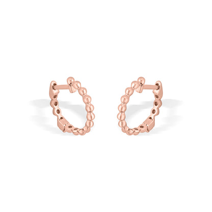 Textura Glow Hoop & Huggie Gold Earring