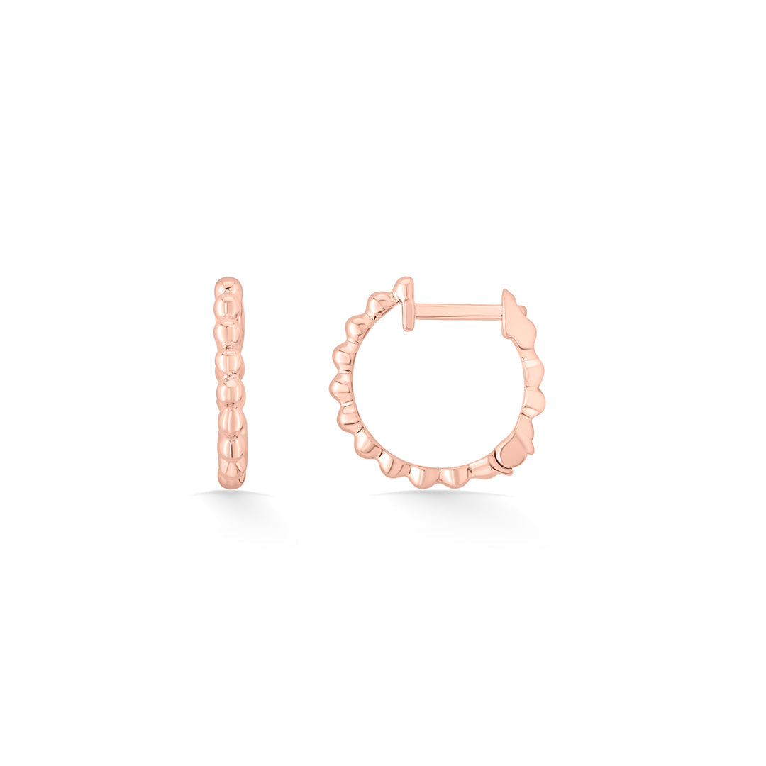 textura glow hoop & huggie gold earring