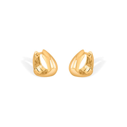 Cirvara Loop Hoops & Huggies Gold Earring