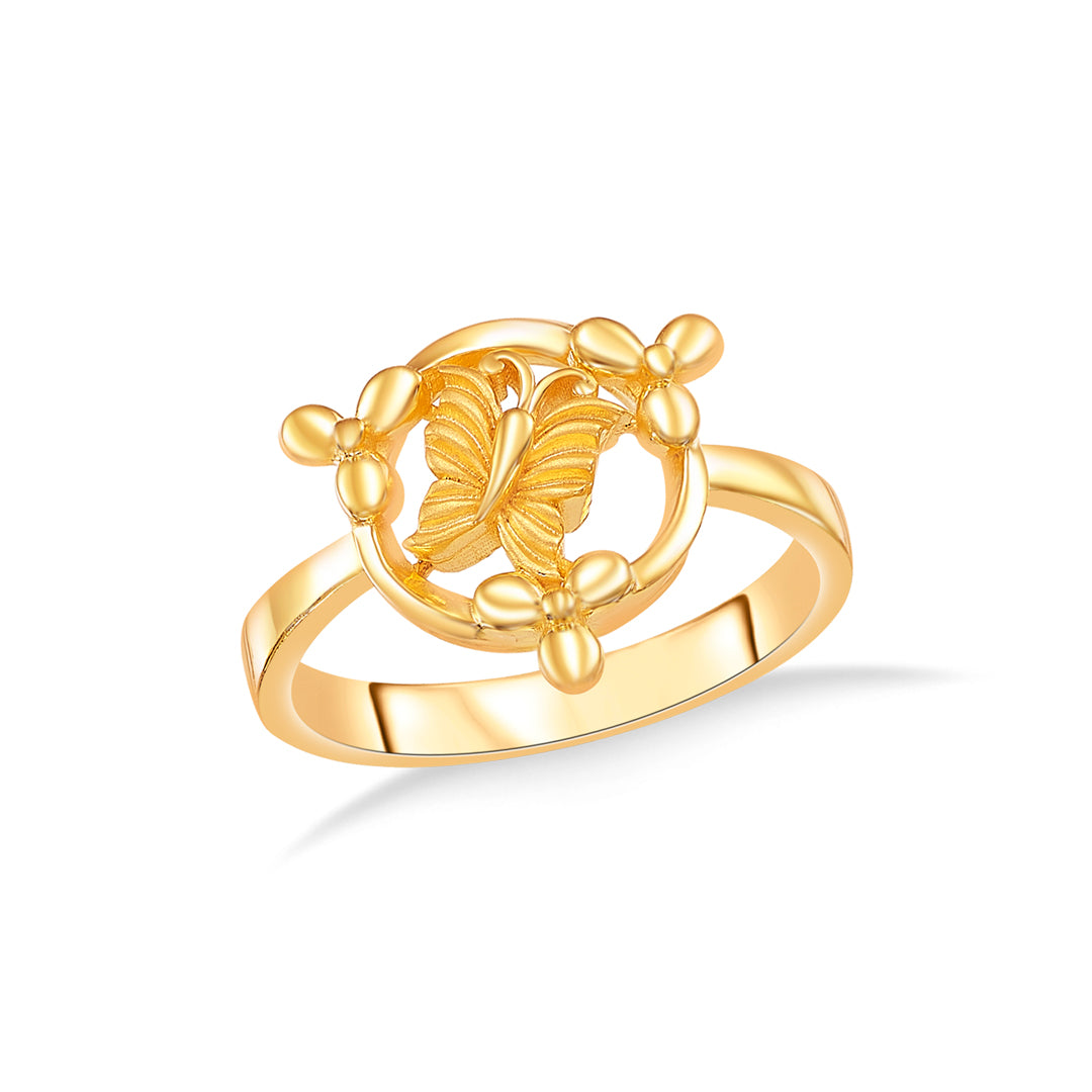 Contempo Loop Gold Casual Ring For Women