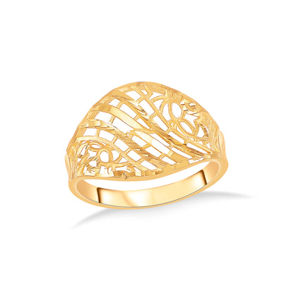 Mesh Marvel Gold Fashion Ring For Women