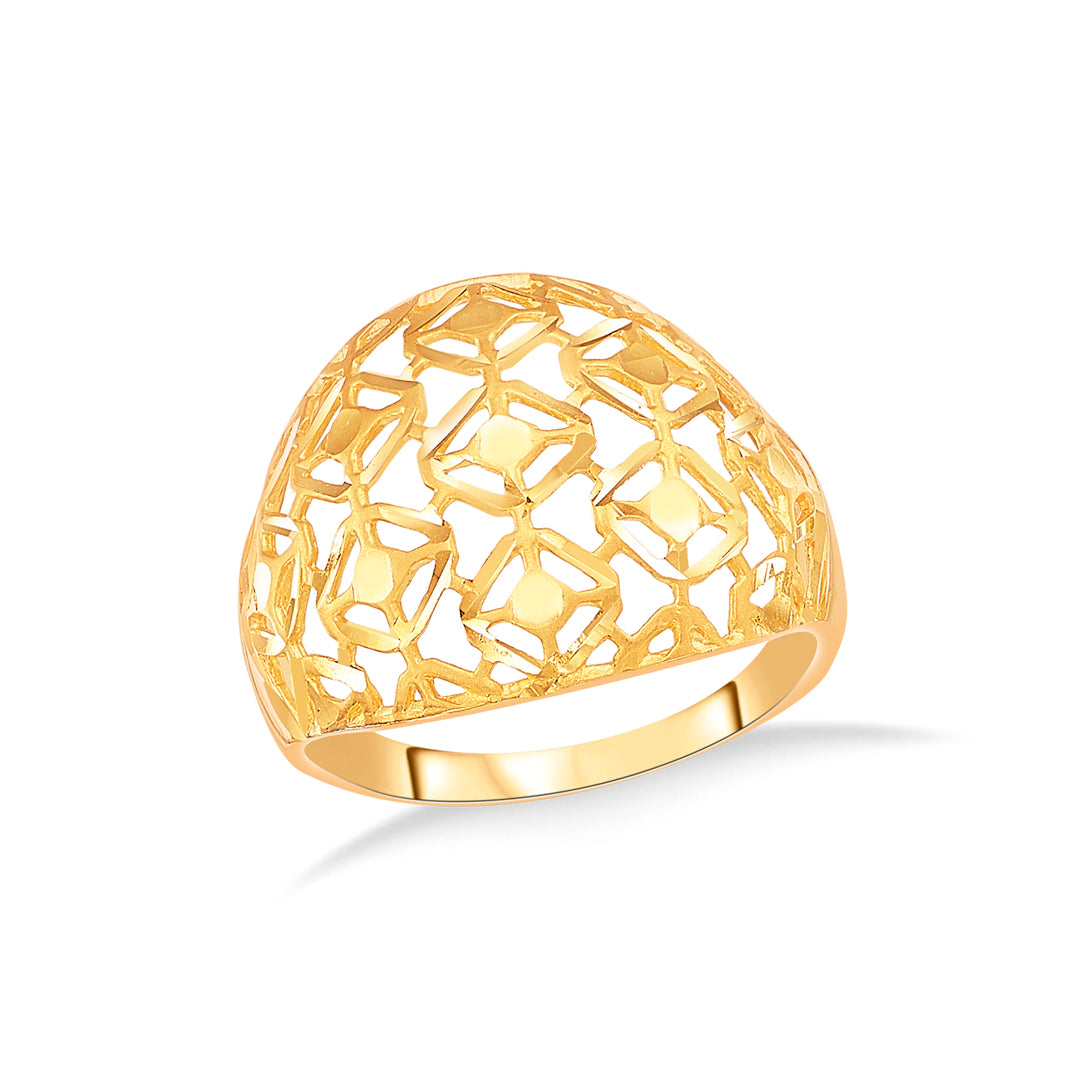 Webbed Wonder Gold Fashion Ring For Women