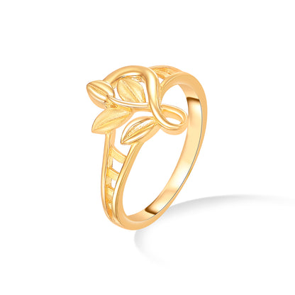 Gardenia Gleam Gold Casual Ring For Women