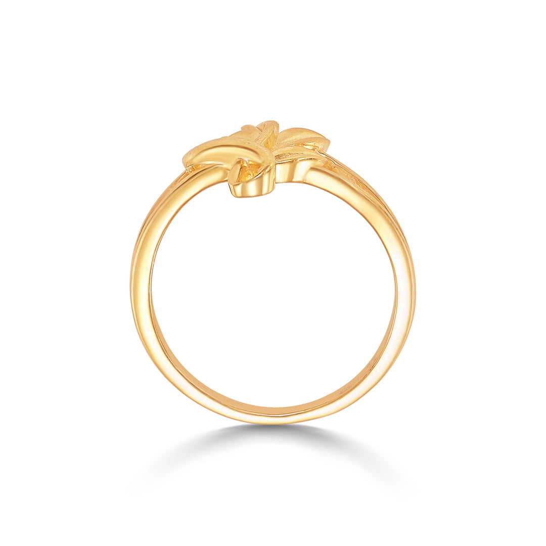 gardenia gleam gold casual ring for women