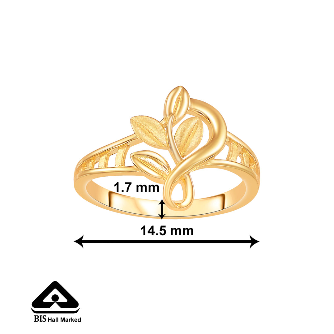 gardenia gleam gold casual ring for women