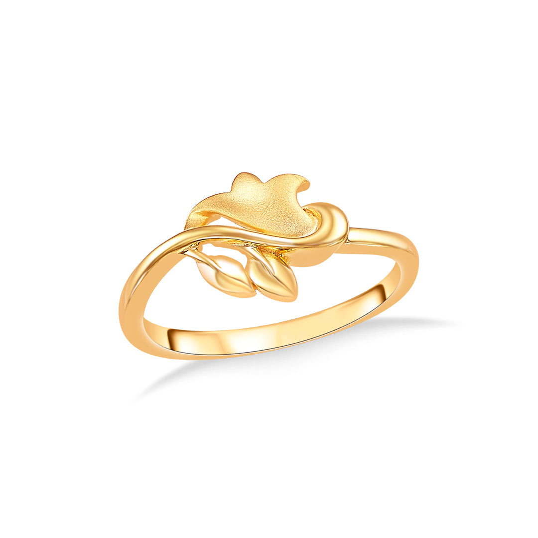 Cherry Blossom Gold Casual Ring For Women