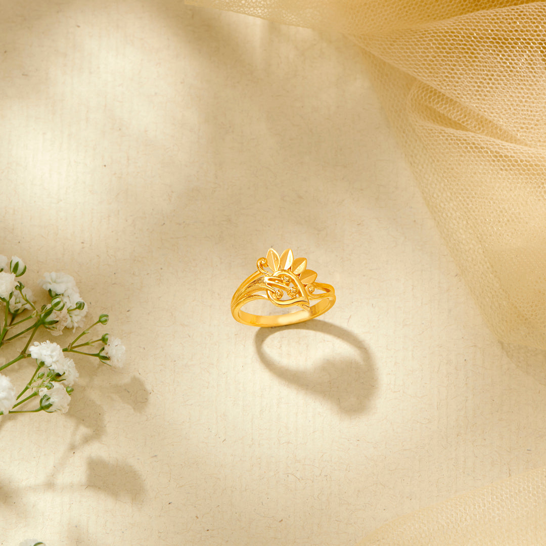Forest Twilight Gold Casual Ring For Women
