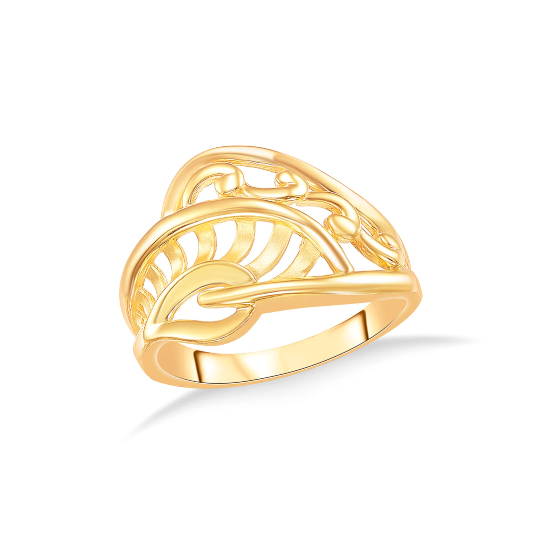Elysian Twist Gold Fashion Ring For Women